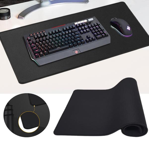 Imagem de Mousepad Gamer Para Jogos Grande 80cm X 30cm Tipo Tapete Preto RED30