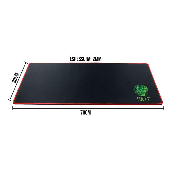 Imagem de MousePad Gamer Precisão Extra Antiderrapante 70x30 Borda Costurada Haiz HZ-K8