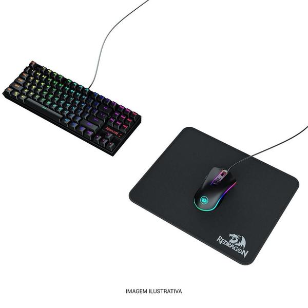 Imagem de Mousepad Gamer Redragon Flick, Médio (320x270mm), Speed - P030