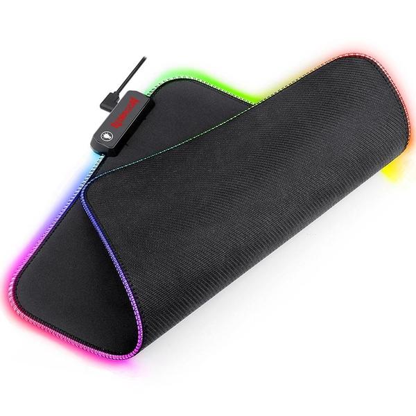 Imagem de Mousepad Gamer Redragon Pluto RGB Control 33x26cm P026