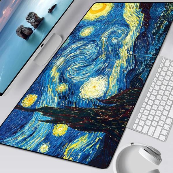 Imagem de Mousepad Gamer Van Gogh Ceu Estrelado 700X350X3Mm Speed Gr.