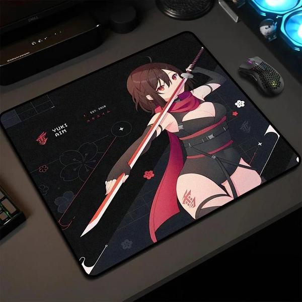 Imagem de Mousepad Gamer Yuki Aim Premium 45x40cm - Base Antiderrapante e Bordas Reforçadas