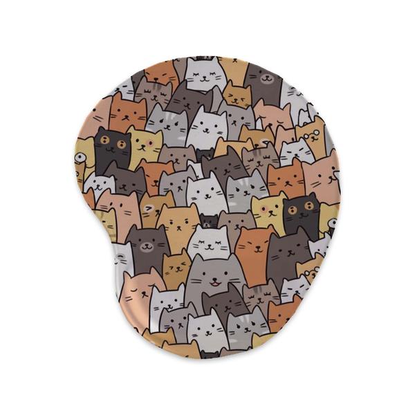 Imagem de Mousepad Gatos - Ergonômico Apoio De Punho Pulso