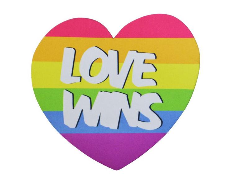 Imagem de Mousepad / Imã Decorativo ColorFun  Love Wins