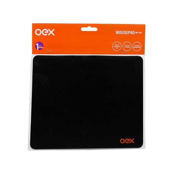 Imagem de Mousepad Oex Borracha Eva Revestido de Tecido Mp-100 Preto 