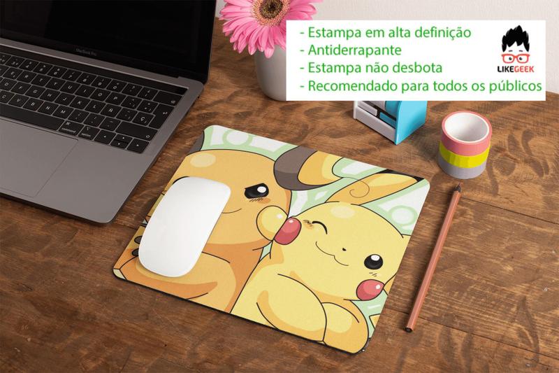 Imagem de Mousepad Pikachu e Raichu