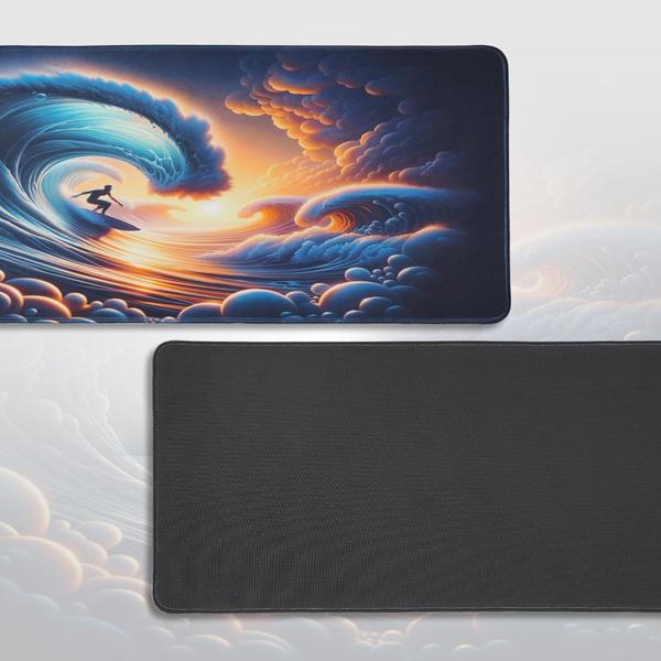 Imagem de Mousepad/tapete de mesa para jogos Dagaladoo Retangular Azul Tamanho XL