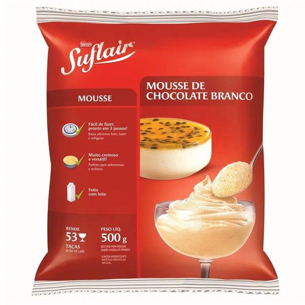 Imagem de Mousse Chocolate Branco Suflair 500g - Nestle