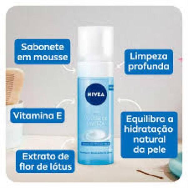 Mousse de Limpeza Facial Nivea com 150ml Nivea 150m Imagem de Mousse de Limpeza Facial Nivea com 150ml Nivea 150m