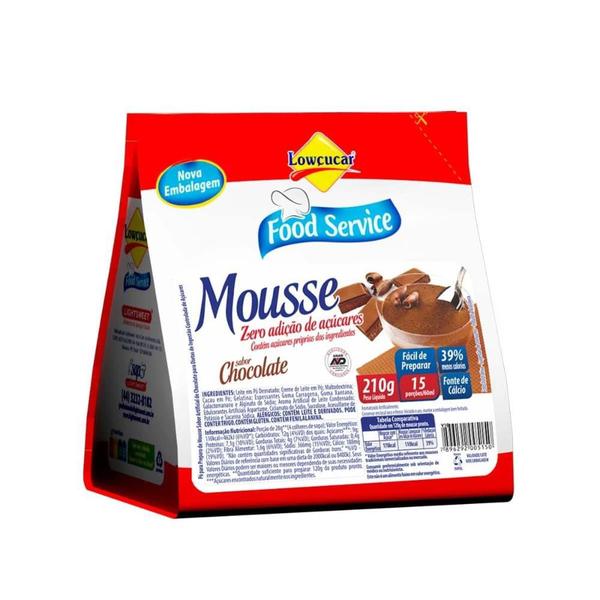 Imagem de Mousse Lowçucar Zero Açúcares Sabor Chocolate 210g