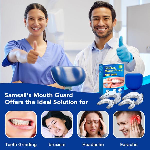 Imagem de Mouth Guard Scosvvi Moldable Dents Grinder com 2 tamanhos e estojo