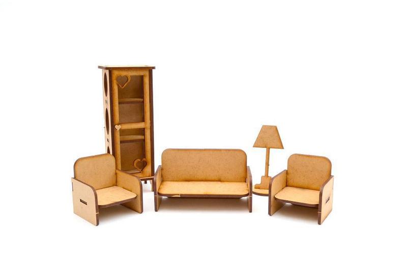 Moveis Para Bonecas Lol Polly Com 29 Pc Mdf Natural - Darama Imagem de Moveis Para Bonecas Lol Polly Com 29 Pc Mdf Natural - Darama