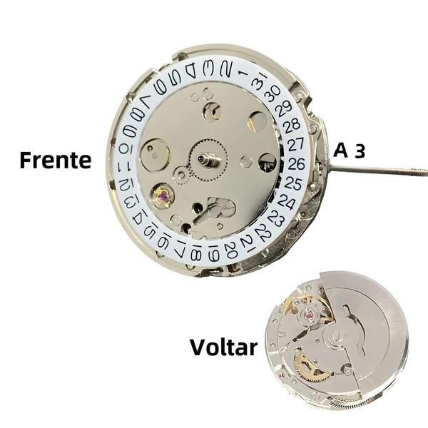 Imagem de Movimento mecânico automático do relógio, 3 mãos único calendário, Peças de reparação, 2813, DG2813