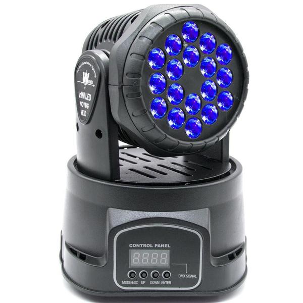 Imagem de Moving Head Rgb 18 Led 3 Watts Triled Profissional Festas