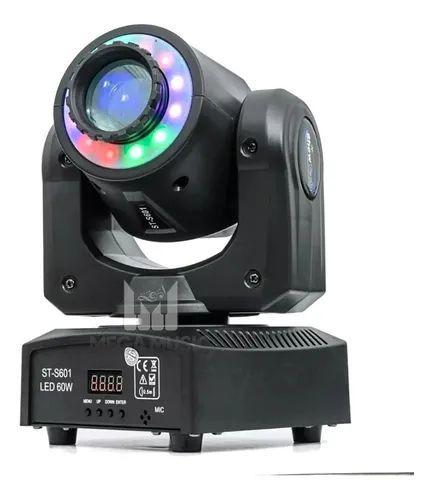 Imagem de Moving Head. Spot Led 60w 8 Cores + Fita Led 8 Desenhos Dmx