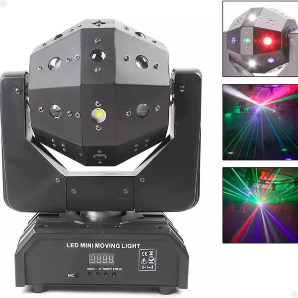 Imagem de Moving Magic Ball Laser Strobo Leds Rgbw Dmx Bivolt