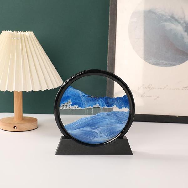 Imagem de Moving Sand Art Liquid Motion Frame AzureLeap 18 cm azul