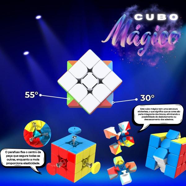 Imagem de Moyu Kit Box Cubo Magico 2x2 + 3x3 + 4x4 + 5x5 Colorido Colorido