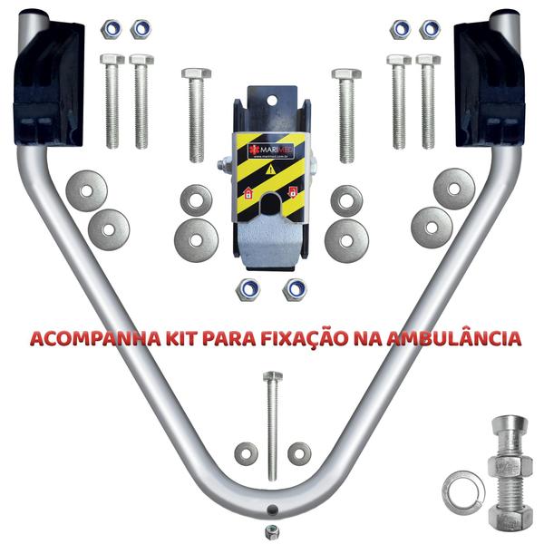 Imagem de MRS51 - Maca Retrátil Para Resgate em Ambulância (200kg)