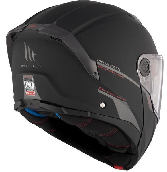 Imagem de Mt helmets capacete atom 2 solid a1 black mate 60/l