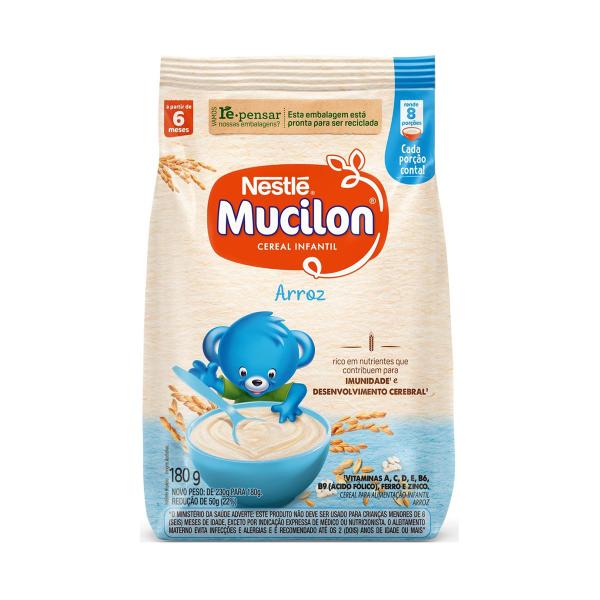 Mucilon Cereal Infantil Arroz Refil 180g Nestlé Imagem de Mucilon Cereal Infantil Arroz Refil 180g Nestlé