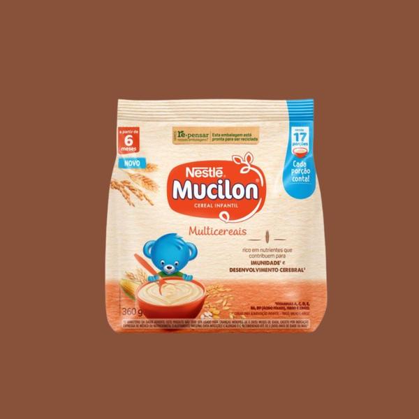 Mucilon Cereal Infantil Multicereais 360g - Nestlé Imagem de Mucilon Cereal Infantil Multicereais 360g - Nestlé