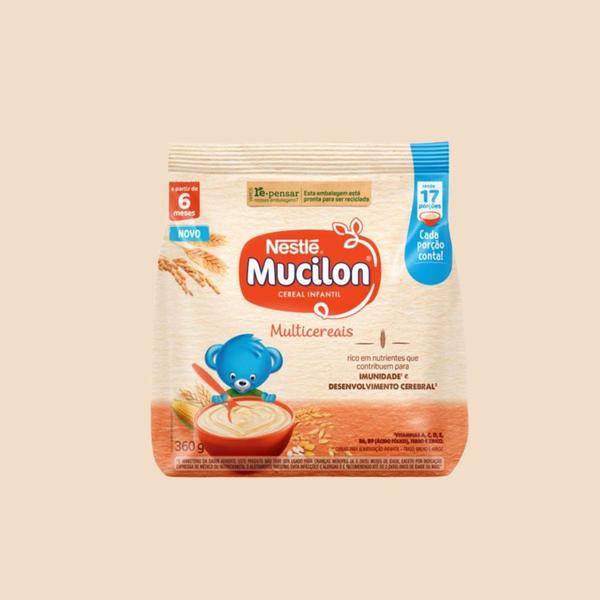 Mucilon Cereal Infantil Multicereais 360g - Nestlé Imagem de Mucilon Cereal Infantil Multicereais 360g - Nestlé