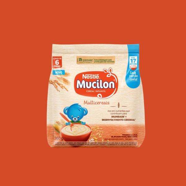 Mucilon Cereal Infantil Multicereais 360g - Nestlé Imagem de Mucilon Cereal Infantil Multicereais 360g - Nestlé
