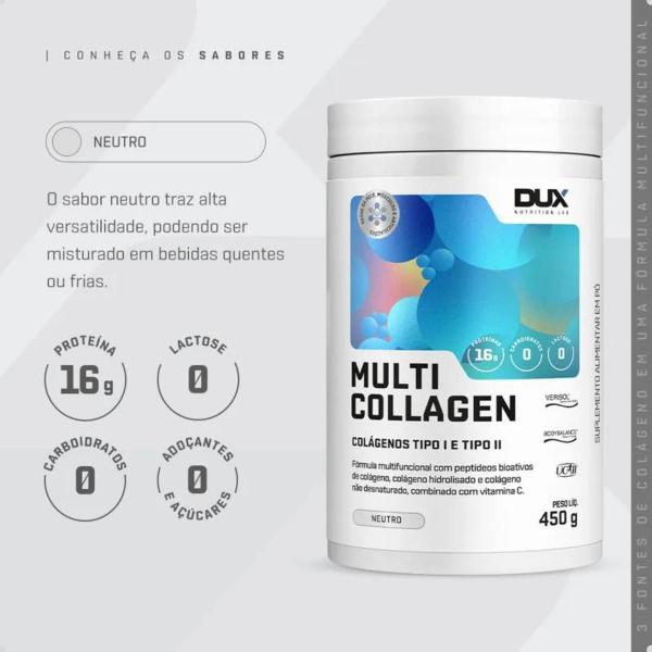 Imagem de Multi Collagen Pele e Articulações 450g Dux Nutrition