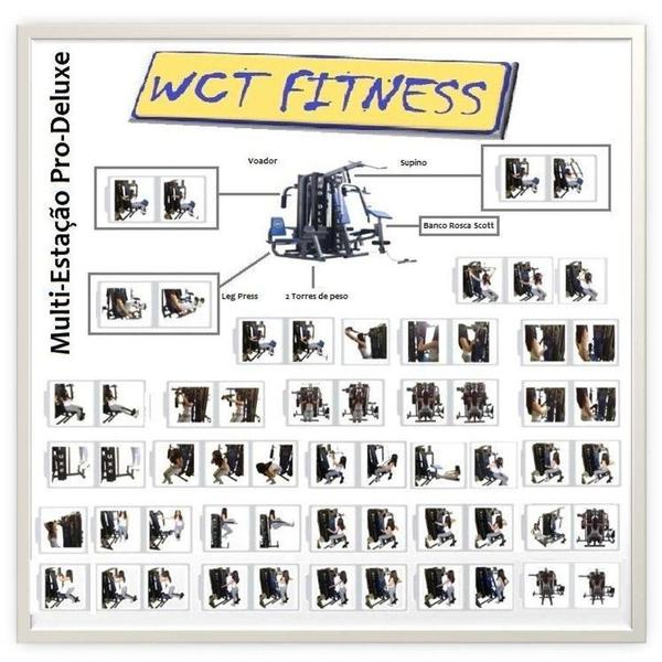 Multi Estação Pro Deluxe 204kg - WCT FITNESS Imagem de Multi Estação Pro Deluxe 204kg