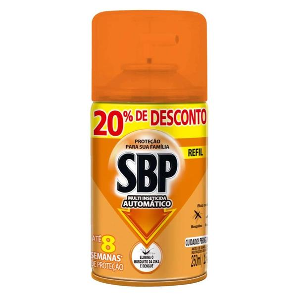 Imagem de Multi-inseticida Automático Sbp Frasco 250ml Refil Grátis 20% De Desconto