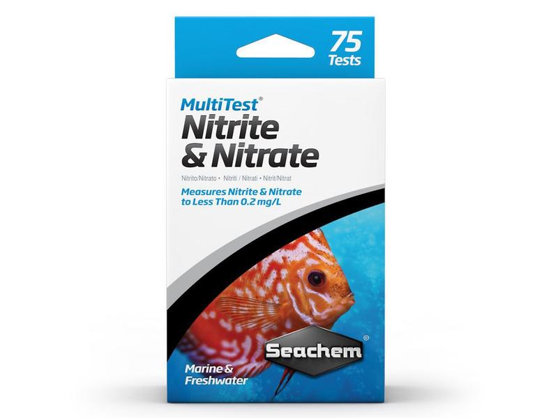 Imagem de Multi Test Nitrito / Nitrato 75 Testes Seachem Doce Marinho