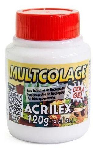 Imagem de Multicolage Cola Gel Acrilex Decoupage - 120 Gramas
