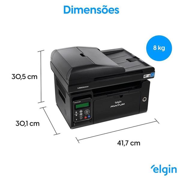 Imagem de Multifuncional Elgin Pantum Laser Mono - M6550NW