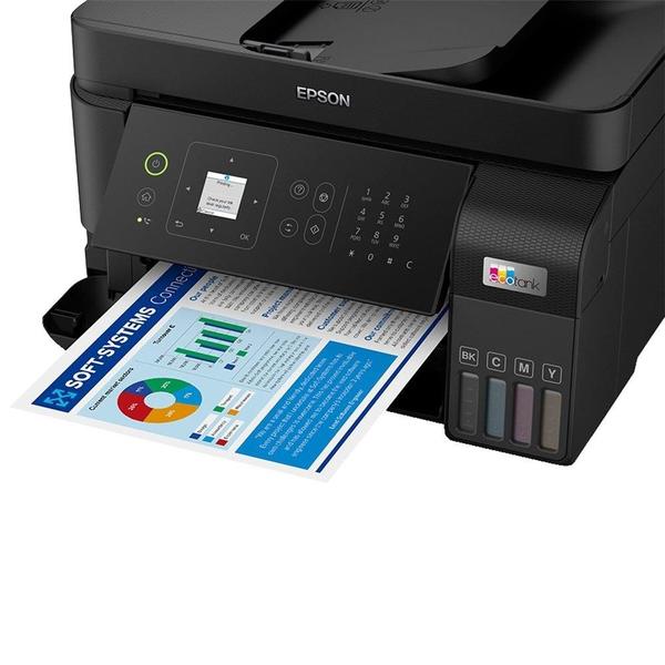 Imagem de Multifuncional Epson Ecotank L5590  Injeção de Tinta, Colorida, Wi-Fi, Wi-Fi Direct, USB 2.0, Preto