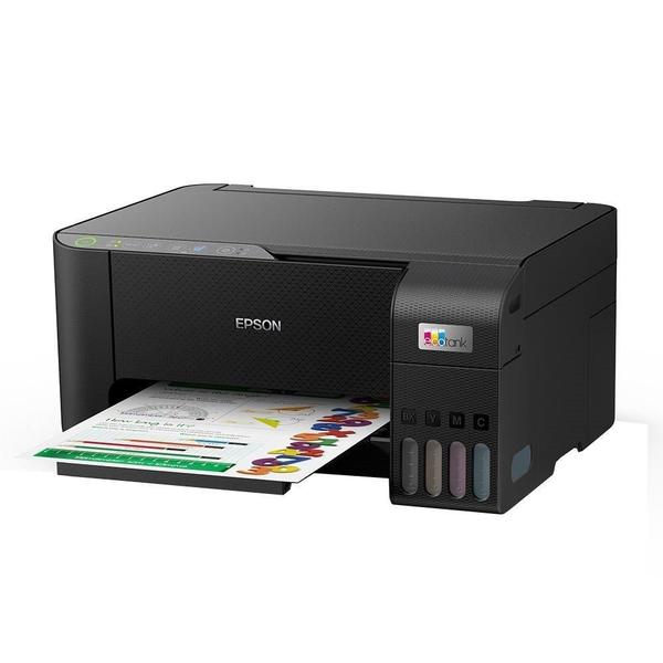 Imagem de Multifuncional Epson L3250, Ecotank, Jato de Tinta, Wi-Fi, Preto, Bivolt