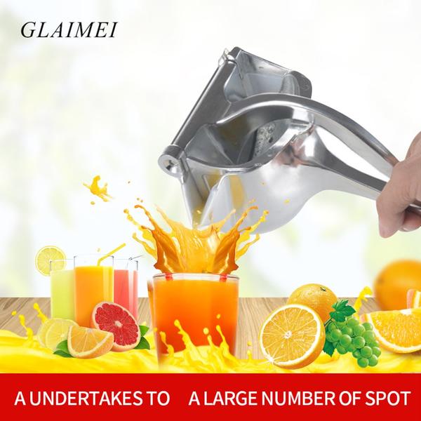 Imagem de Multifuncional Manual Orange Juicer Limão Suco de Romã Espremedor Pressão Suco de Fruta Prensa Allo de Alumínio de Prata Doméstico