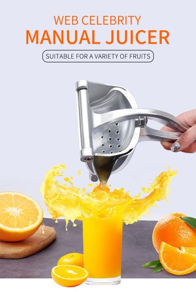 Imagem de Multifuncional Manual Orange Juicer Limão Suco de Romã Espremedor Pressão Suco de Fruta Prensa Allo de Alumínio de Prata Doméstico