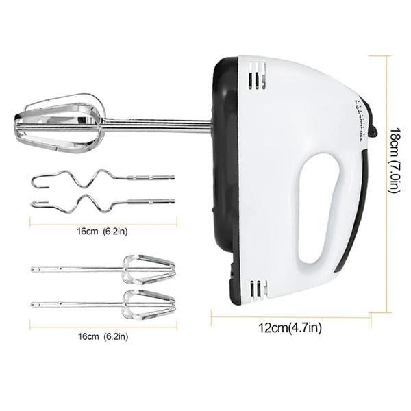 Imagem de Multifuncional mini manual de 7 velocidades misturador elétrico portátil batedor de ovos creme comida bolo cozimento mis
