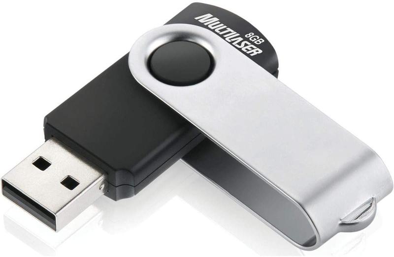 Imagem de Multilaser - Pd587 Pen Drive Twist 8gb Usb Leitura 10mb/s e Gravacao 3mb/s Preto