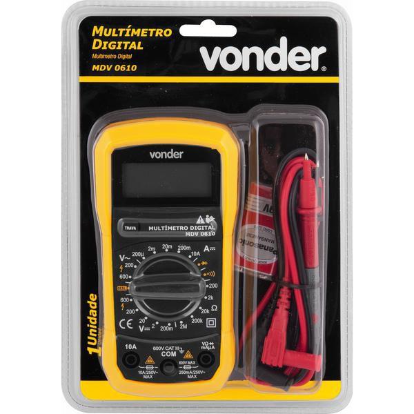 Imagem de Multimetro Digital Mdv0610 - Vonder