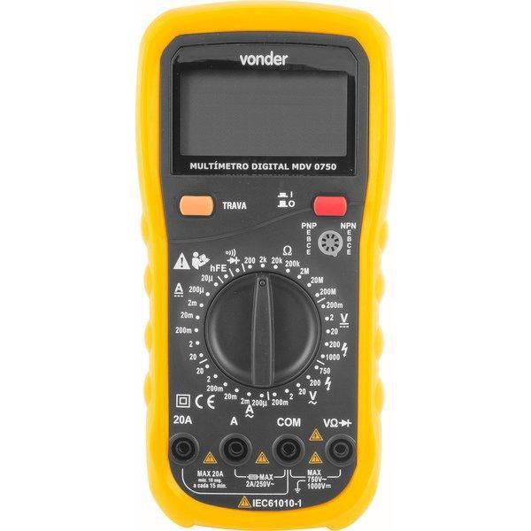 Imagem de Multimetro Digital Mdv0750 - Vonder