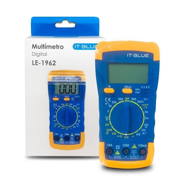Imagem de Multímetro Digital Portátil Azul/Amarelo IT-Blue LE-1962
