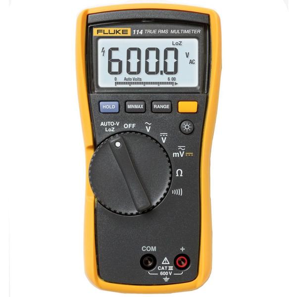 Imagem de Multímetro digital portátil True RMS CAT III 600 V - 114 - Fluke