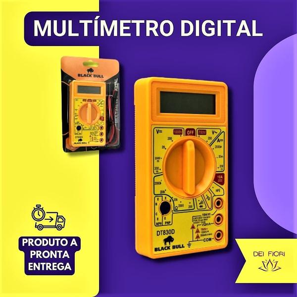 Imagem de Multímetro Digital Profissional Medidor Portátil A Bateria