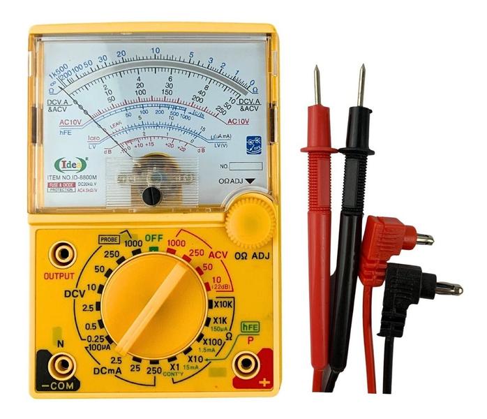 Imagem de Multímetro Medidor Analógico Profissional Com Ponto De Prova