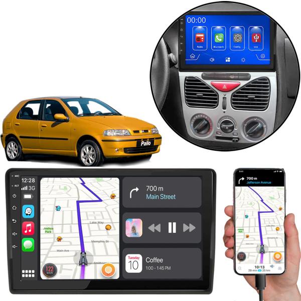 Imagem de Multimídia MP5 Palio 2001 02 03 04 05 06 07 08 09 10 11 12 2013 9 Polegadas Android-Auto/CarPlay Bluetooth FM USB