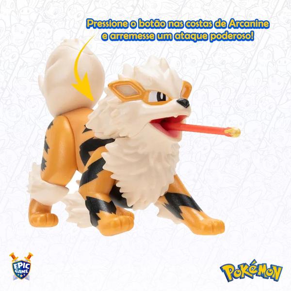 Imagem de Multipack Evolução Figuras Select Edition Boneco Pokemon Growlithe e Arcanine