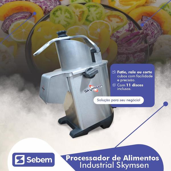 Imagem de Multiprocessador de Alimentos 11 Discos PA7 PRO Bivolt Skymsen