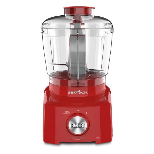 Imagem de Multiprocessador de Alimentos Britania BMP950 Plus - 250W - 500ML - 220V - Vermelho